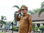 Pj. Bupati Lampung Utara Pimpin Apel Siaga Bencana Tahun 2024