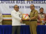 Sekda Lampung Utara Hadiri Penyerahan Laporan Hasil Pemeriksaan (LHP) Semester II Tahun 2024 di BPK Perwakilan Provinsi Lampung