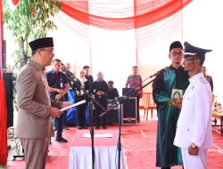 Bupati Tubaba Lantik Prabumi Restu Aji sebagai Kepala Tiyuh Mekar Asri