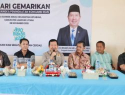 Pemerintah Kabupaten Lampung Utara Dukung Gerakan Gemar Makan Ikan (Gemari)Balai Desa Sumber Arum