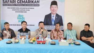 Pemerintah Kabupaten Lampung Utara Dukung Gerakan Gemar Makan Ikan (Gemari)Balai Desa Sumber Arum
