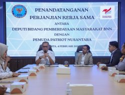 BNN DAN PEMUDA PATRIOT NUSANTARA PERKUAT KOLABORASI GUNA HADAPI ANCAMAN NARKOBA