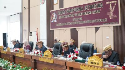 DPRD GELAR PARIPURNA PERINGATAN HUT TUBABA KE 17