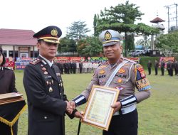 Berhasil Amankan DPO Pelaku Curat, Personel Sat Lantas Polres Lampung Utara Dapat Penghargaan