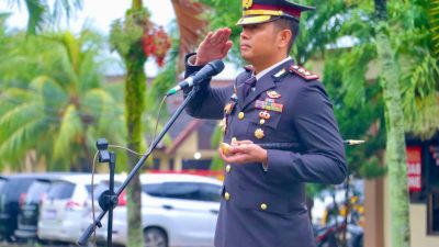 Diguyur Hujan Gerimis, Polres Lampung Tengah Tetap Khidmat Peringati Harkitnas ke-118 Tahun 2026