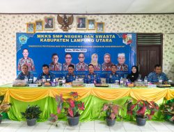 Raker MKKS SMP Lampung Utara Bahas Persiapan Asesmen dan SPMB