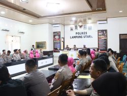 Pertegas Penekanan Kapolda Lampung, Kapolres Lampung Utara Larang Anggota Terlibat Narkoba, Judol, KDRT dan Perselingkuhan