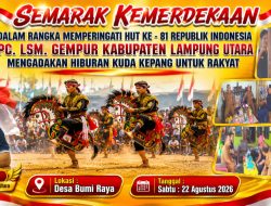 LSM GEMPUR Lampura Semarakkan Kemerdekaan dengan Kesenian Kuda Kepang