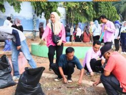 Pemkab Lampung Utara corve Bersihkan Stadion Sukung,Persiapkan Upacara HUT RI Ke-81
